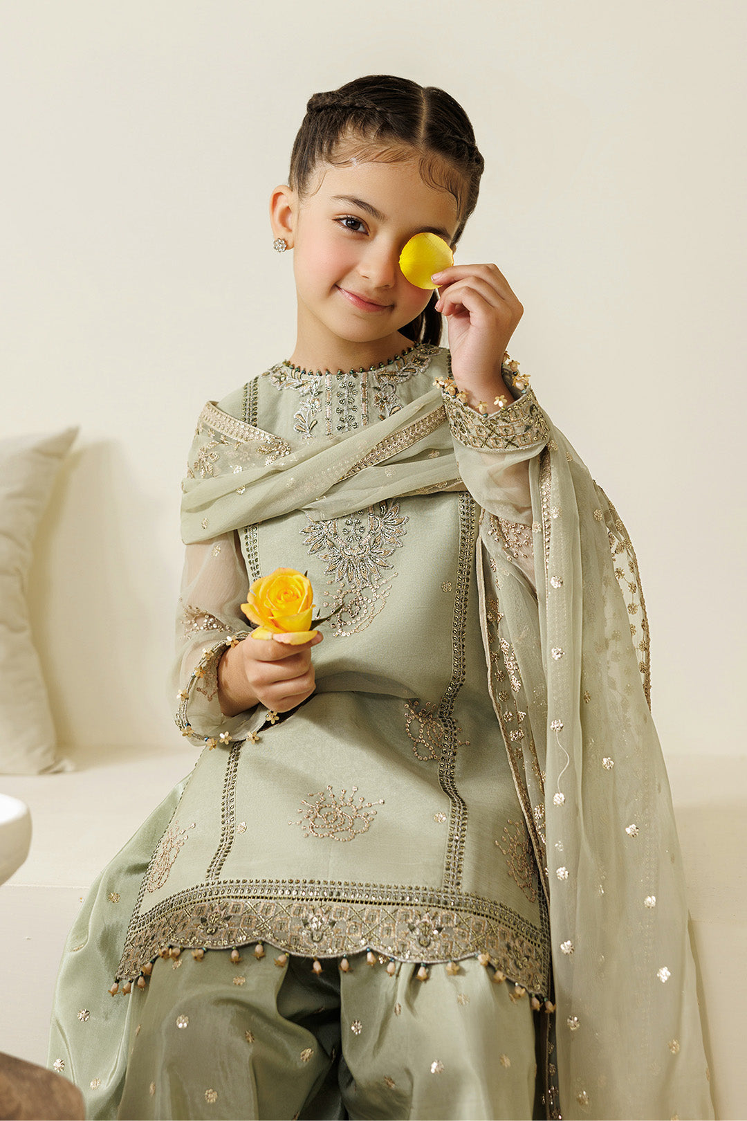 Alizeh | AYMAL V4 - LUXURY BAMBER CHIFFON '26 | AFK-BCH-1010-Javi - House Of Hania