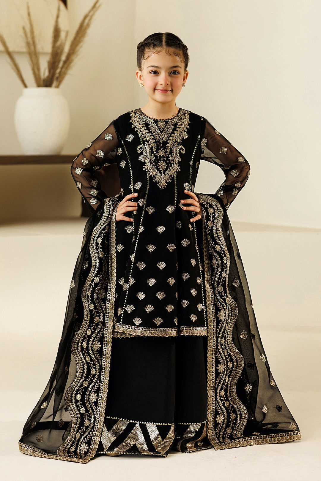 Alizeh | AYMAL V4 - LUXURY BAMBER CHIFFON '26 | AFK-BCH-1011-Blanc - House Of Hania