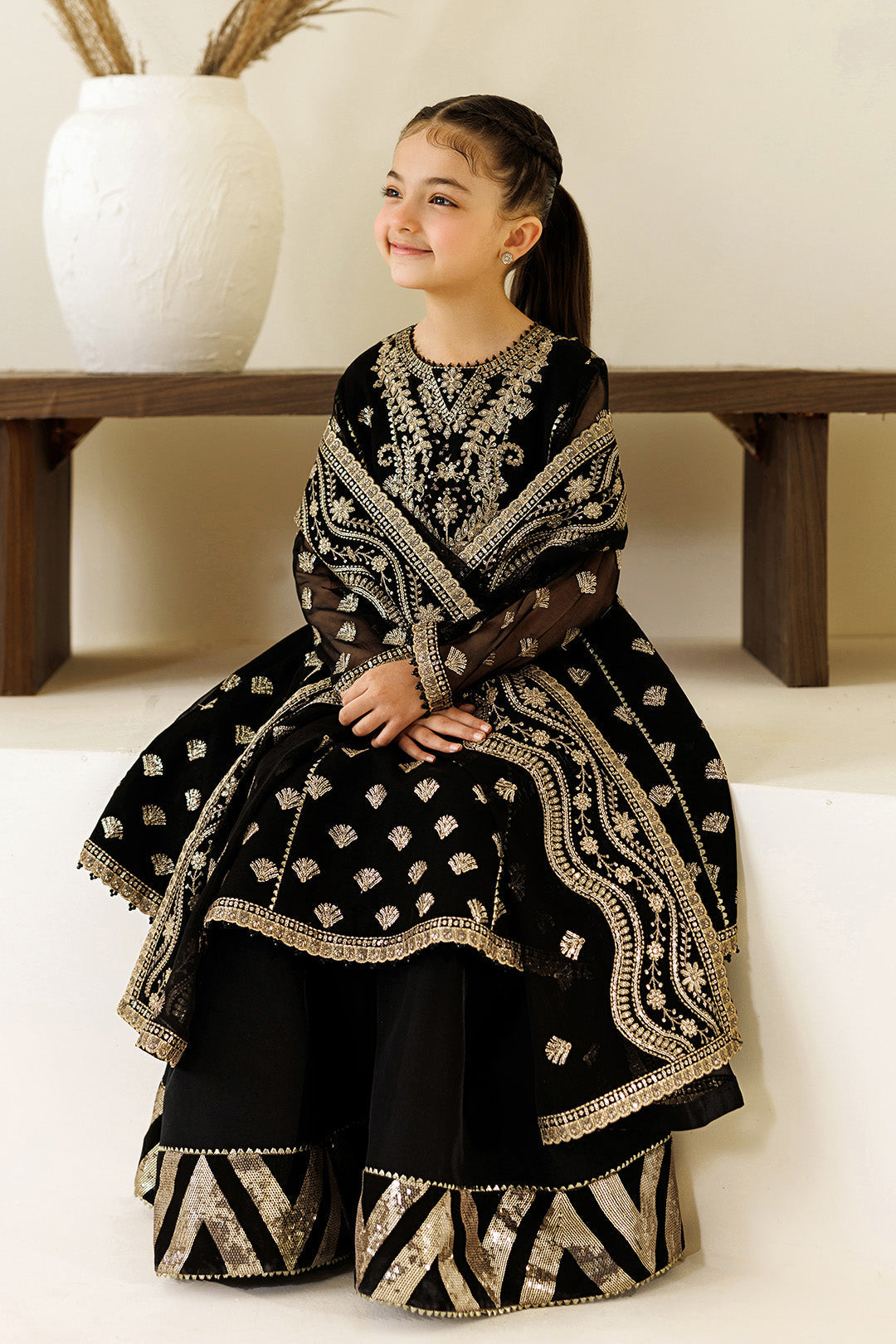 Alizeh | AYMAL V4 - LUXURY BAMBER CHIFFON '26 | AFK-BCH-1011-Blanc - House Of Hania
