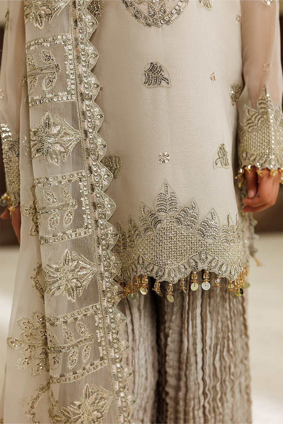 Alizeh | AYMAL V4 - LUXURY BAMBER CHIFFON '26 | AFK-BCH-1012-Navya - House Of Hania