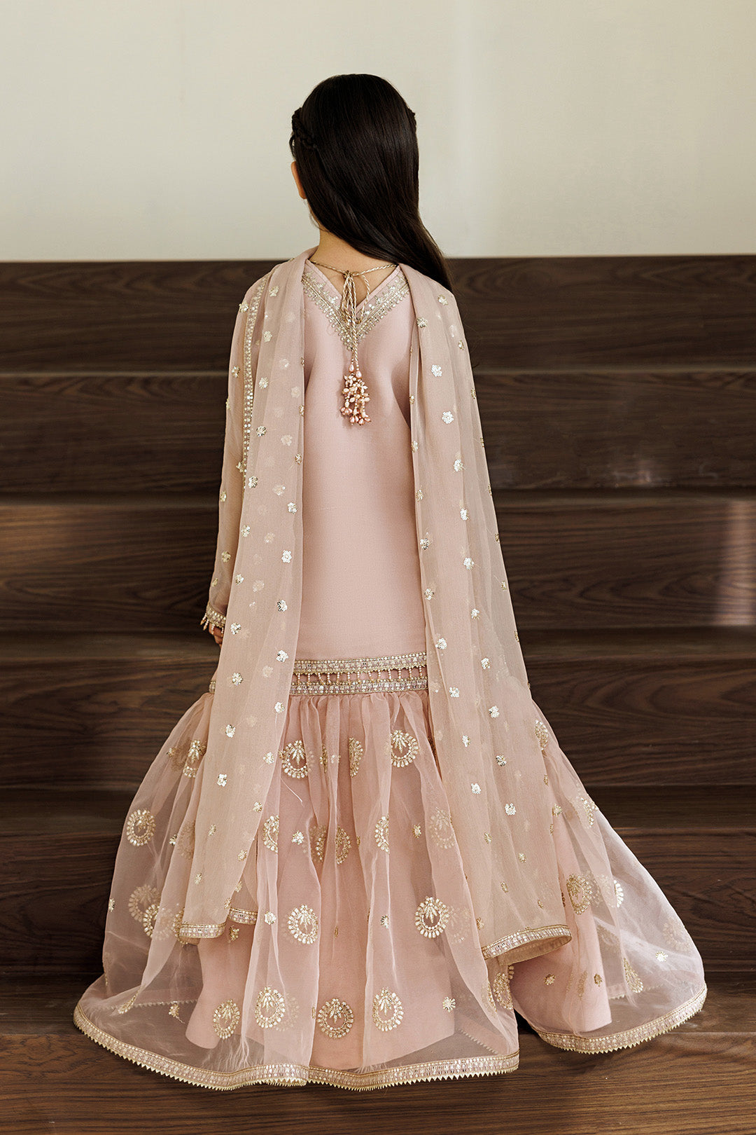 Alizeh | AYMAL V4 - LUXURY BAMBER CHIFFON '26 | AFK-BCH-1014-Reef - House Of Hania