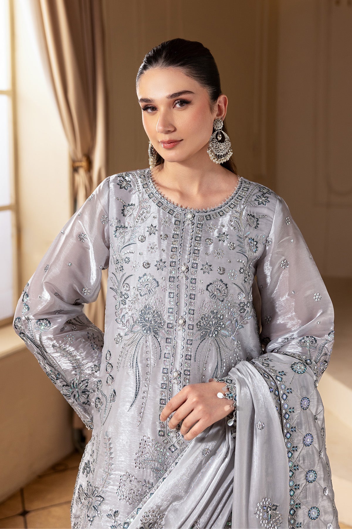 Alizeh | Aaina A Reflection of Elegance | AF-SS-2245-Safira - House Of Hania