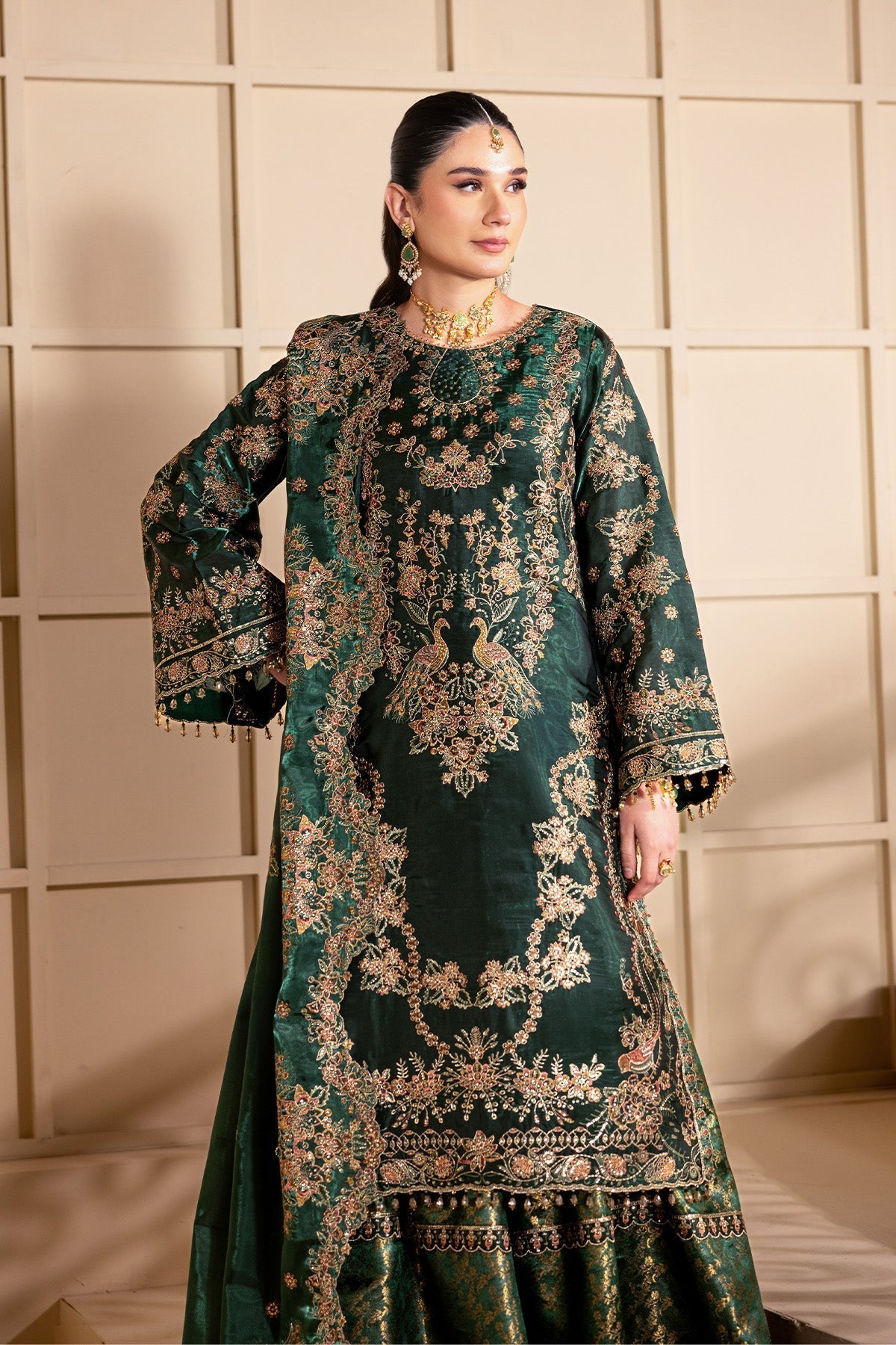 Alizeh | Aaina A Reflection of Elegance | AF-SS-2246-Gota - House Of Hania
