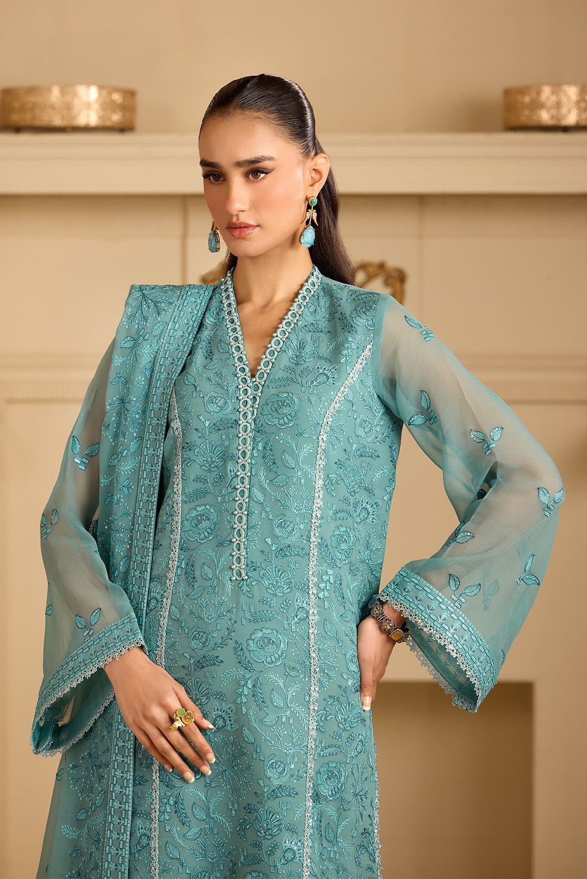 Alizeh | Alizeh Formals 26 | AF-CH-2249-Abrish - House Of Hania