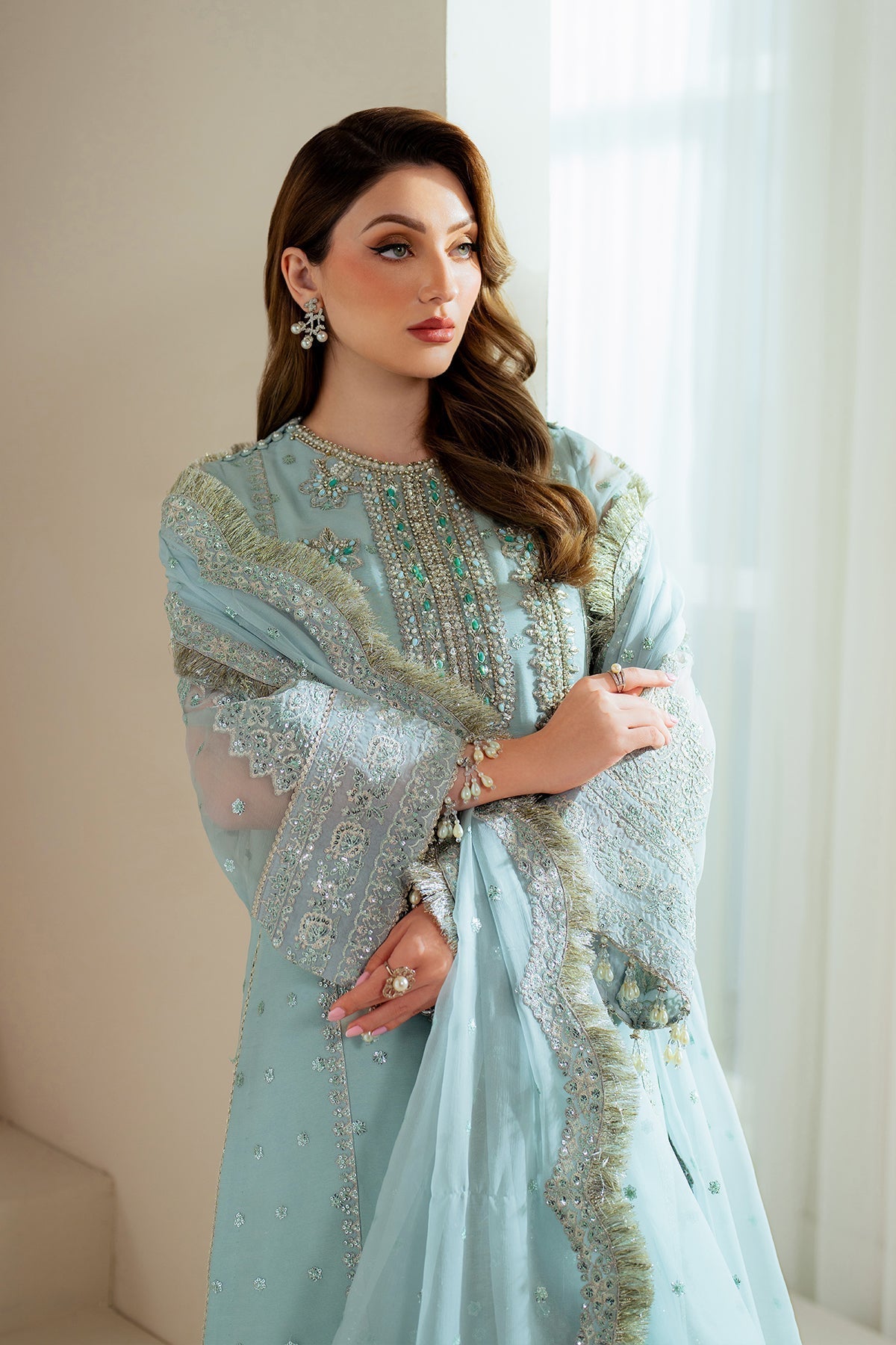 Alizeh | Aymal Chiffon | AF-BHM-4044-Orla - House Of Hania