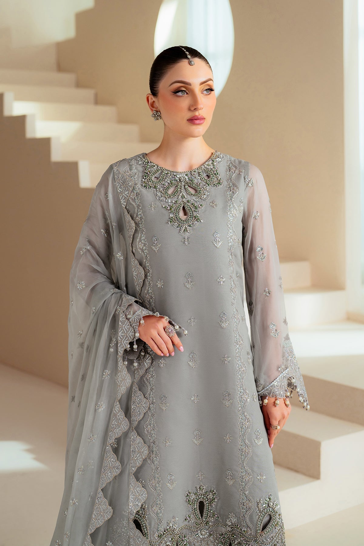 Alizeh | Aymal Chiffon | AF-BHM-4046-Ahvi - House Of Hania