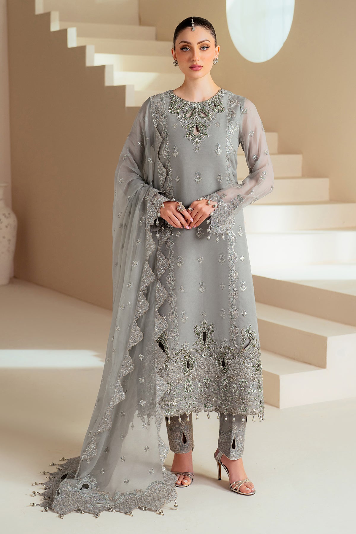 Alizeh | Aymal Chiffon | AF-BHM-4046-Ahvi - House Of Hania