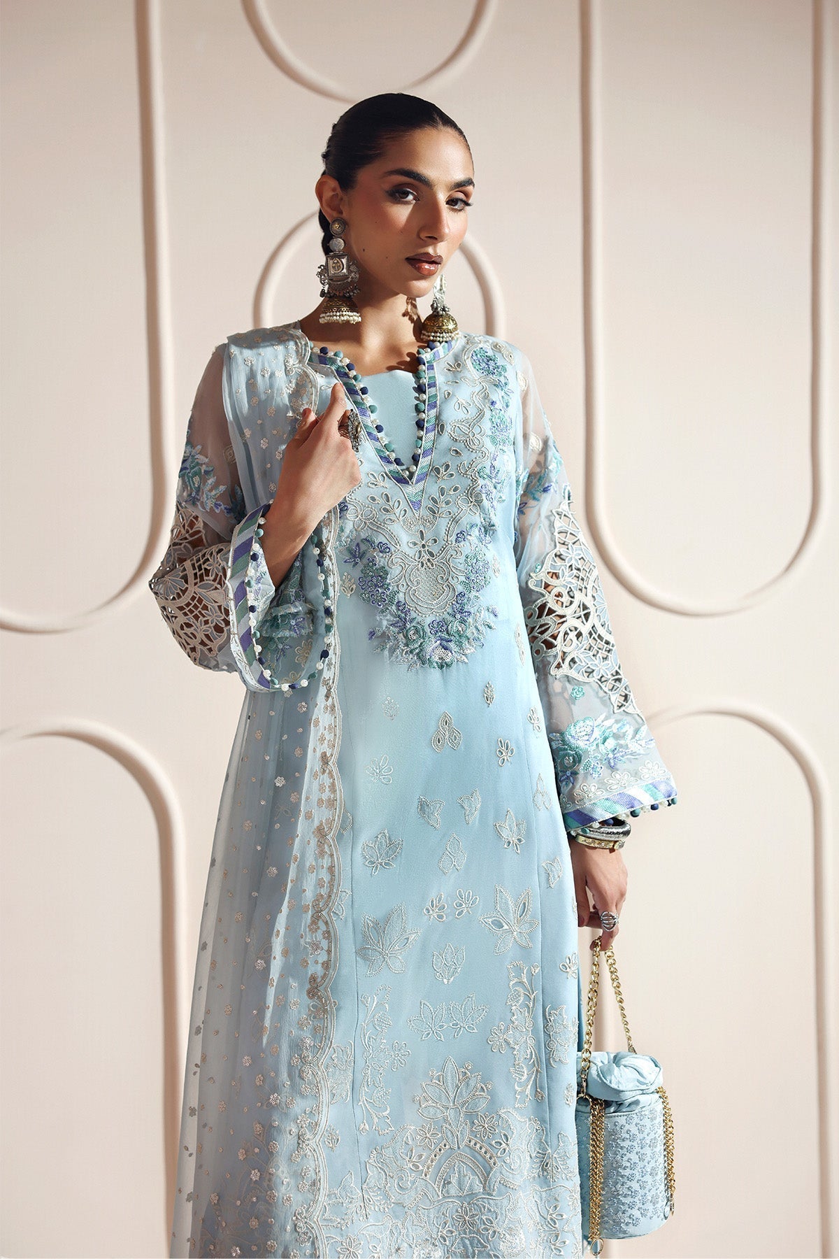 Alizeh | Aymal Luxury Bamber Chiffon | DHANAK - House Of Hania
