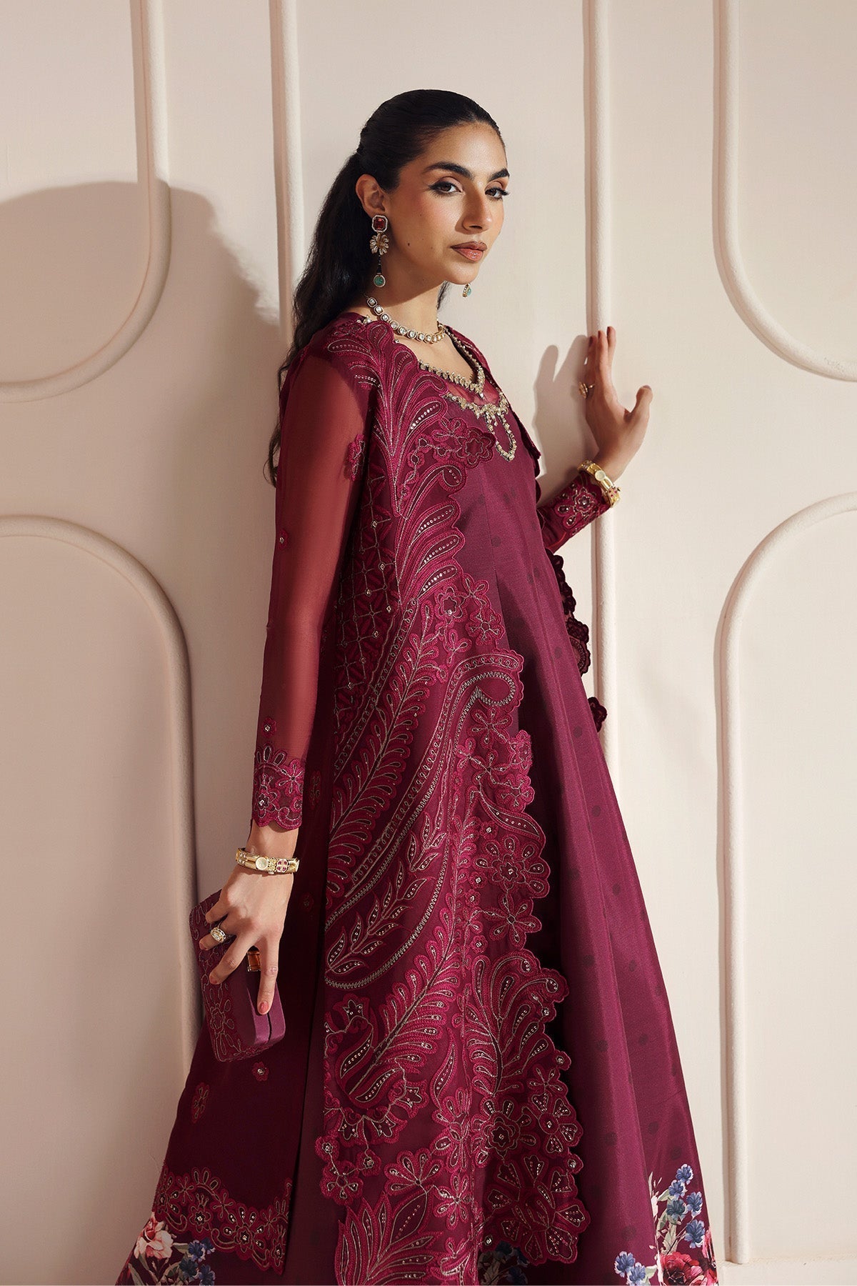 Alizeh | Aymal Luxury Bamber Chiffon | JUGNU - House Of Hania