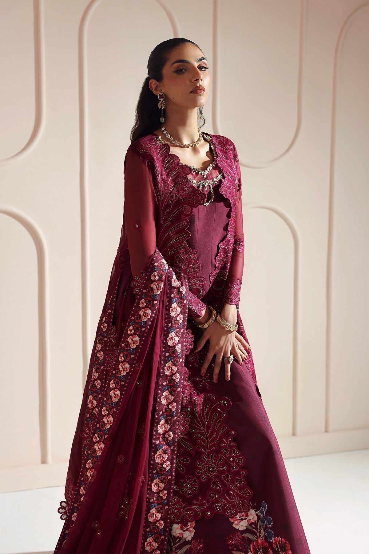 Alizeh | Aymal Luxury Bamber Chiffon | JUGNU - House Of Hania