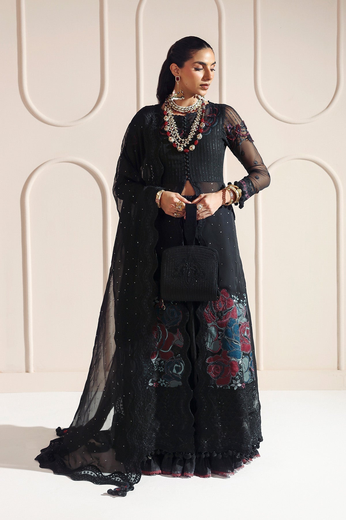 Alizeh | Aymal Luxury Bamber Chiffon | MEERAB - House Of Hania
