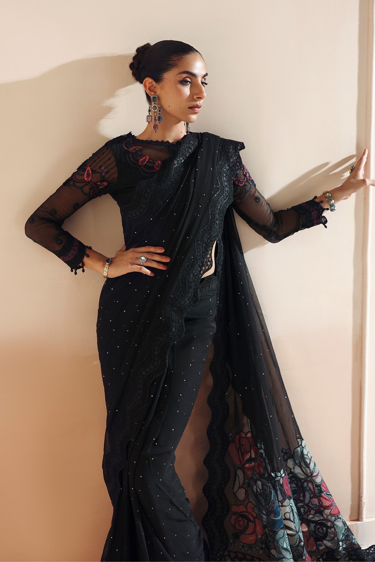 Alizeh | Aymal Luxury Bamber Chiffon | MEERAB - House Of Hania