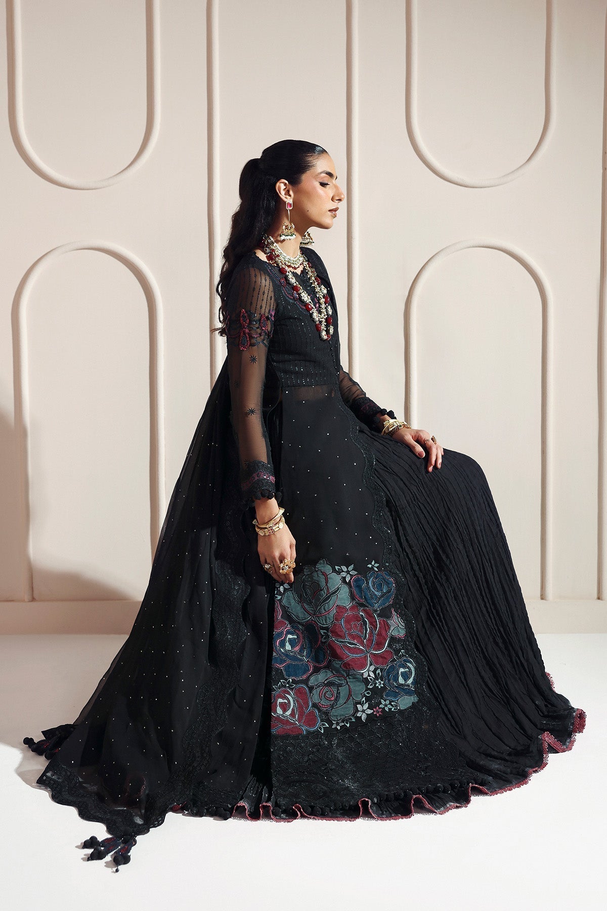 Alizeh | Aymal Luxury Bamber Chiffon | MEERAB - House Of Hania