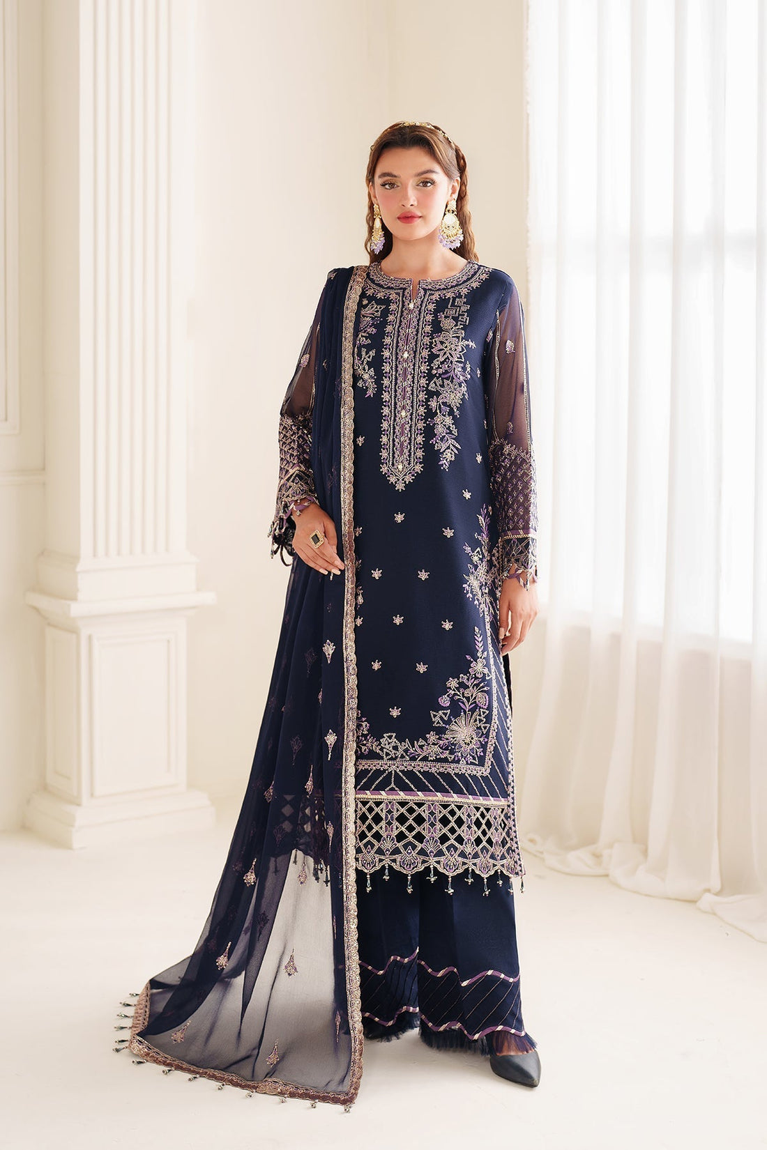 Alizeh | Dua Formals 24 | AF-DUA-3027-Falak - House Of Hania