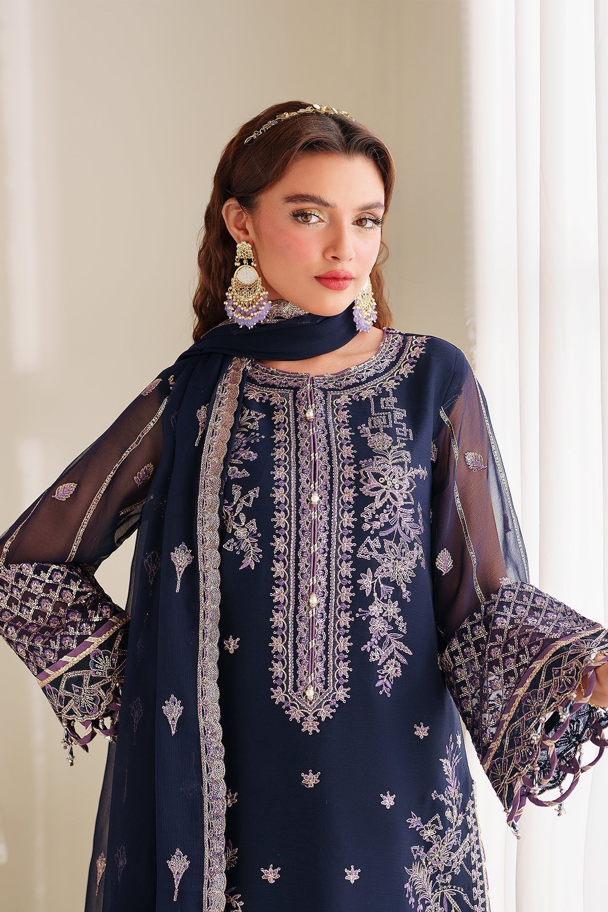 Alizeh | Dua Formals 24 | AF-DUA-3027-Falak - House Of Hania