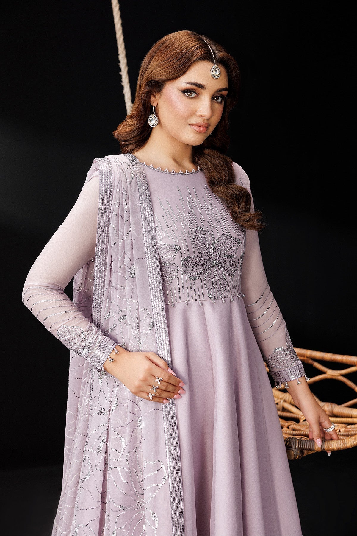 Alizeh | Dua Formals 26 | AF-DUA-3033-Stardust - House Of Hania