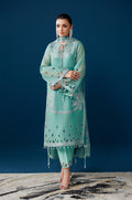 Alizeh | Dua Formals 26 | AF-DUA-3034-Sea Glass - House Of Hania