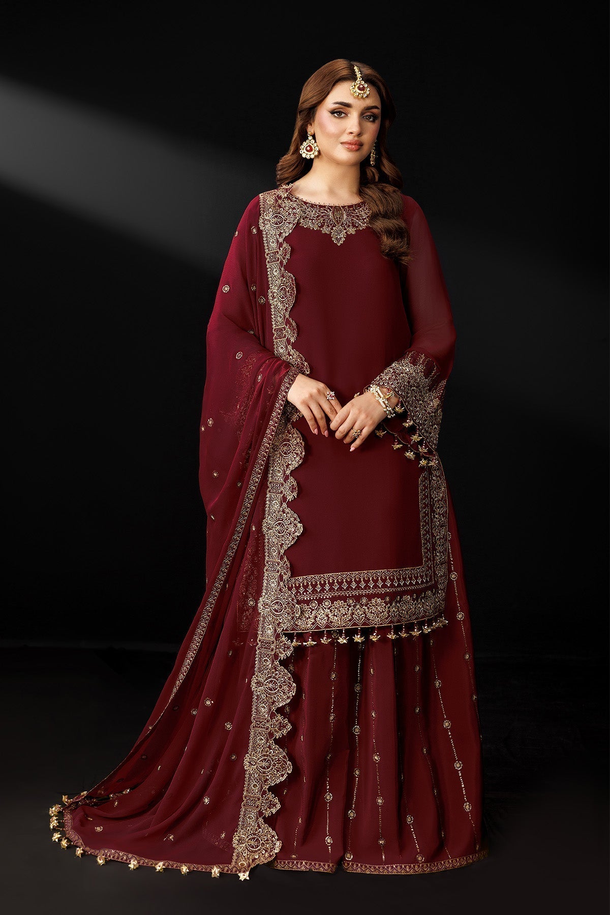 Alizeh | Dua Formals 26 | AF-DUA-3035-Marsala - House Of Hania