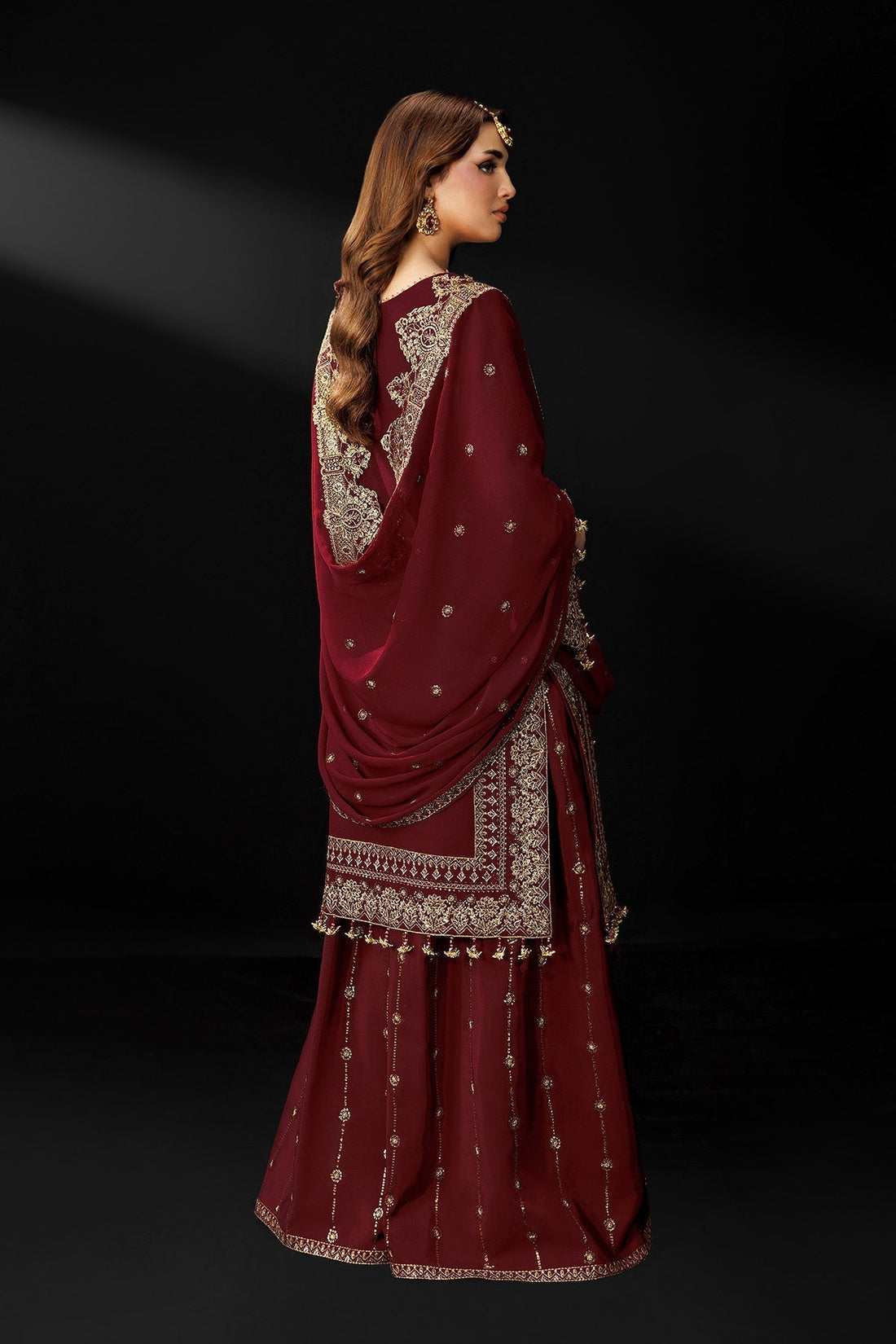 Alizeh | Dua Formals 26 | AF-DUA-3035-Marsala - House Of Hania