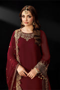 Alizeh | Dua Formals 26 | AF-DUA-3035-Marsala - House Of Hania