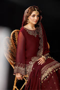 Alizeh | Dua Formals 26 | AF-DUA-3035-Marsala - House Of Hania
