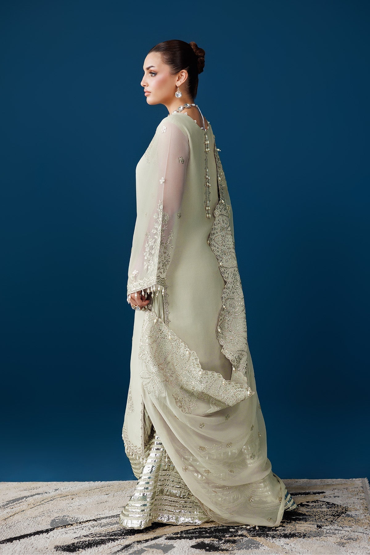Alizeh | Dua Formals 26 | AF-DUA-3036-Dew Drop - House Of Hania