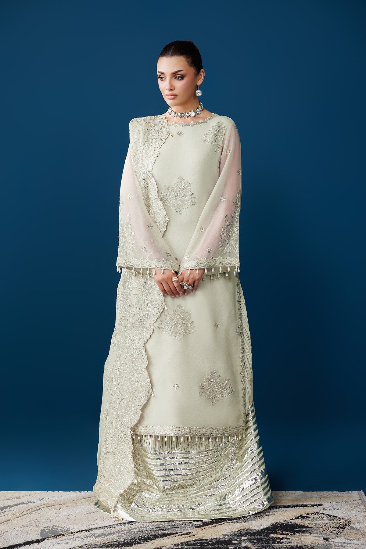 Alizeh | Dua Formals 26 | AF-DUA-3036-Dew Drop - House Of Hania