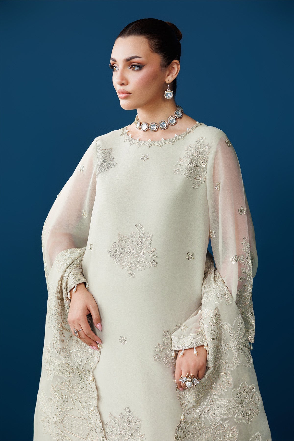 Alizeh | Dua Formals 26 | AF-DUA-3036-Dew Drop - House Of Hania