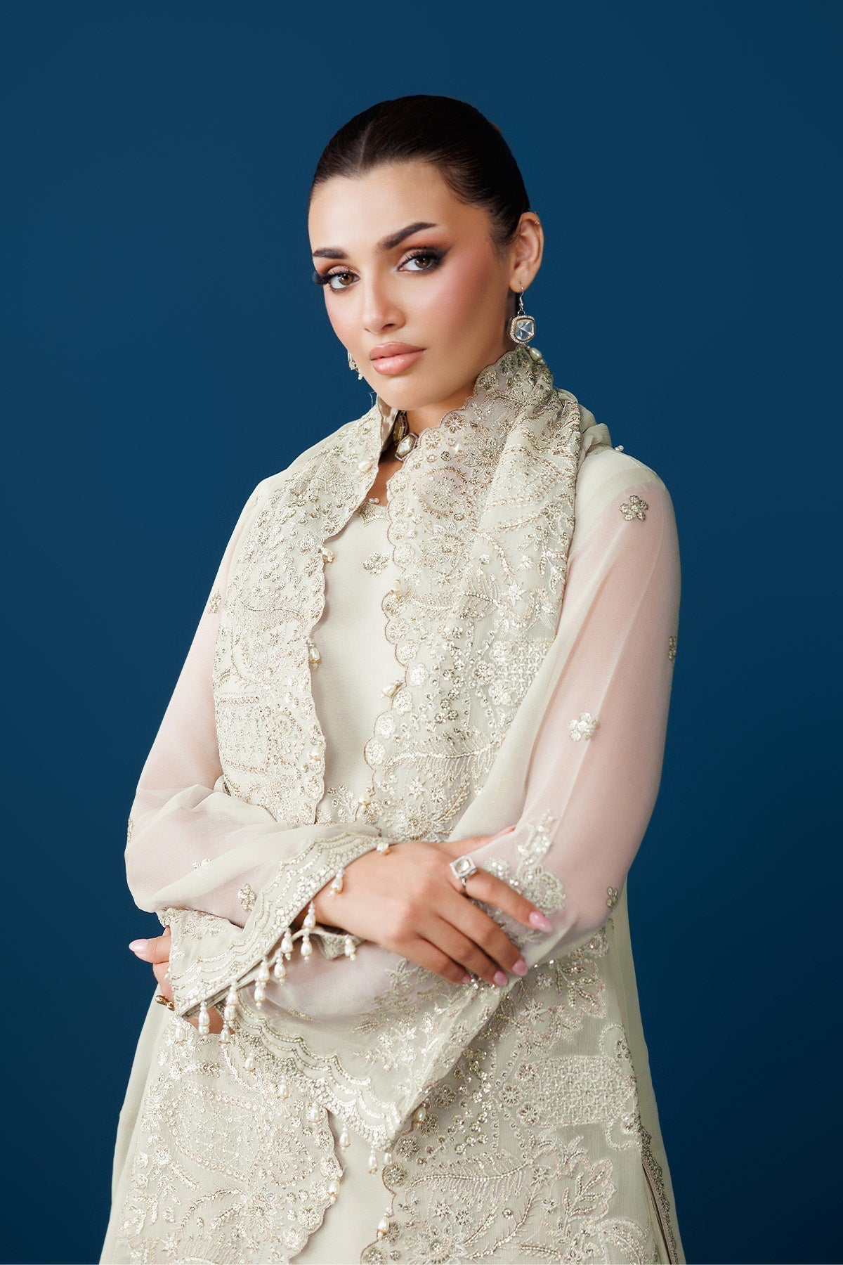 Alizeh | Dua Formals 26 | AF-DUA-3036-Dew Drop - House Of Hania
