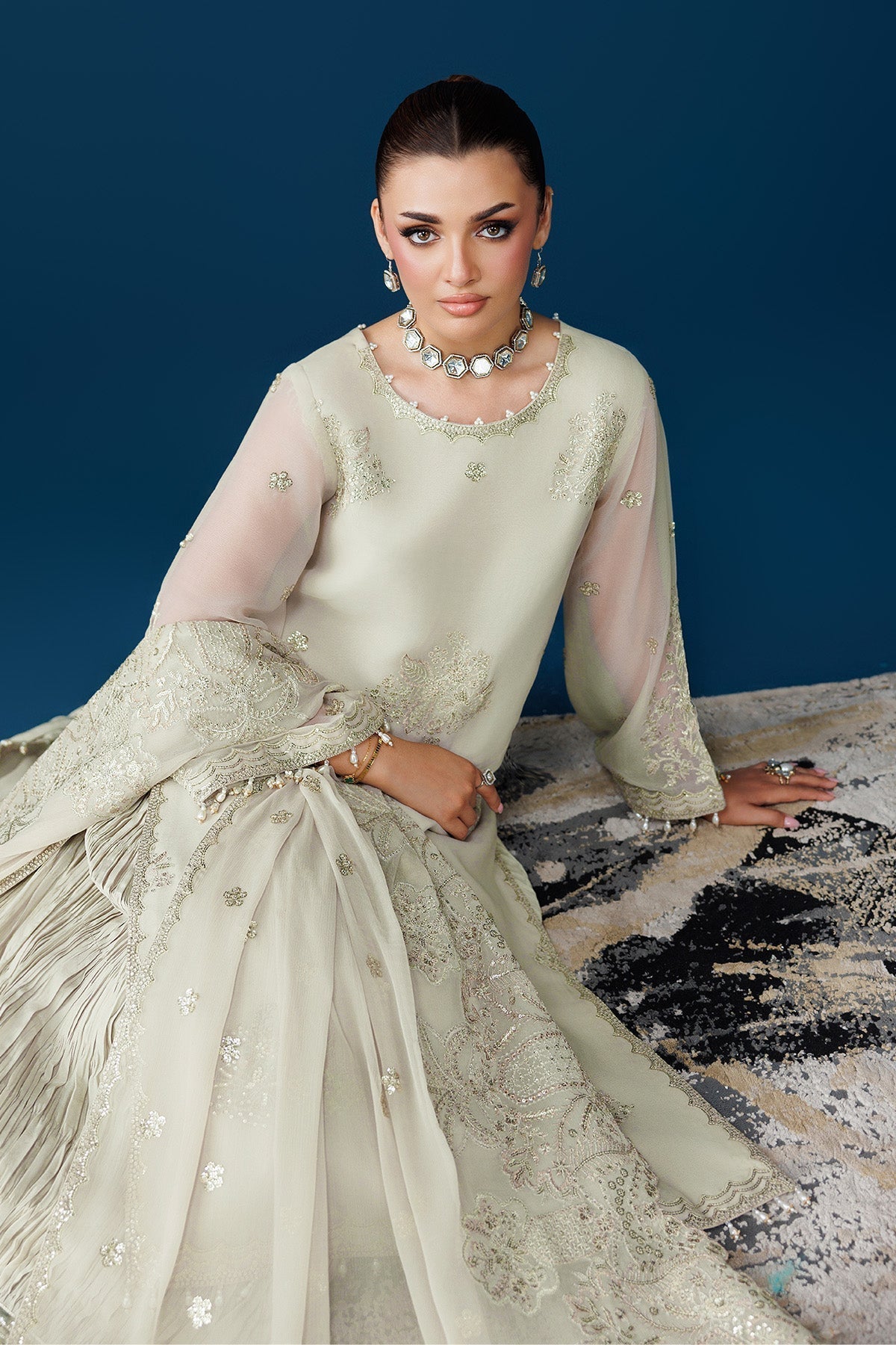 Alizeh | Dua Formals 26 | AF-DUA-3036-Dew Drop - House Of Hania