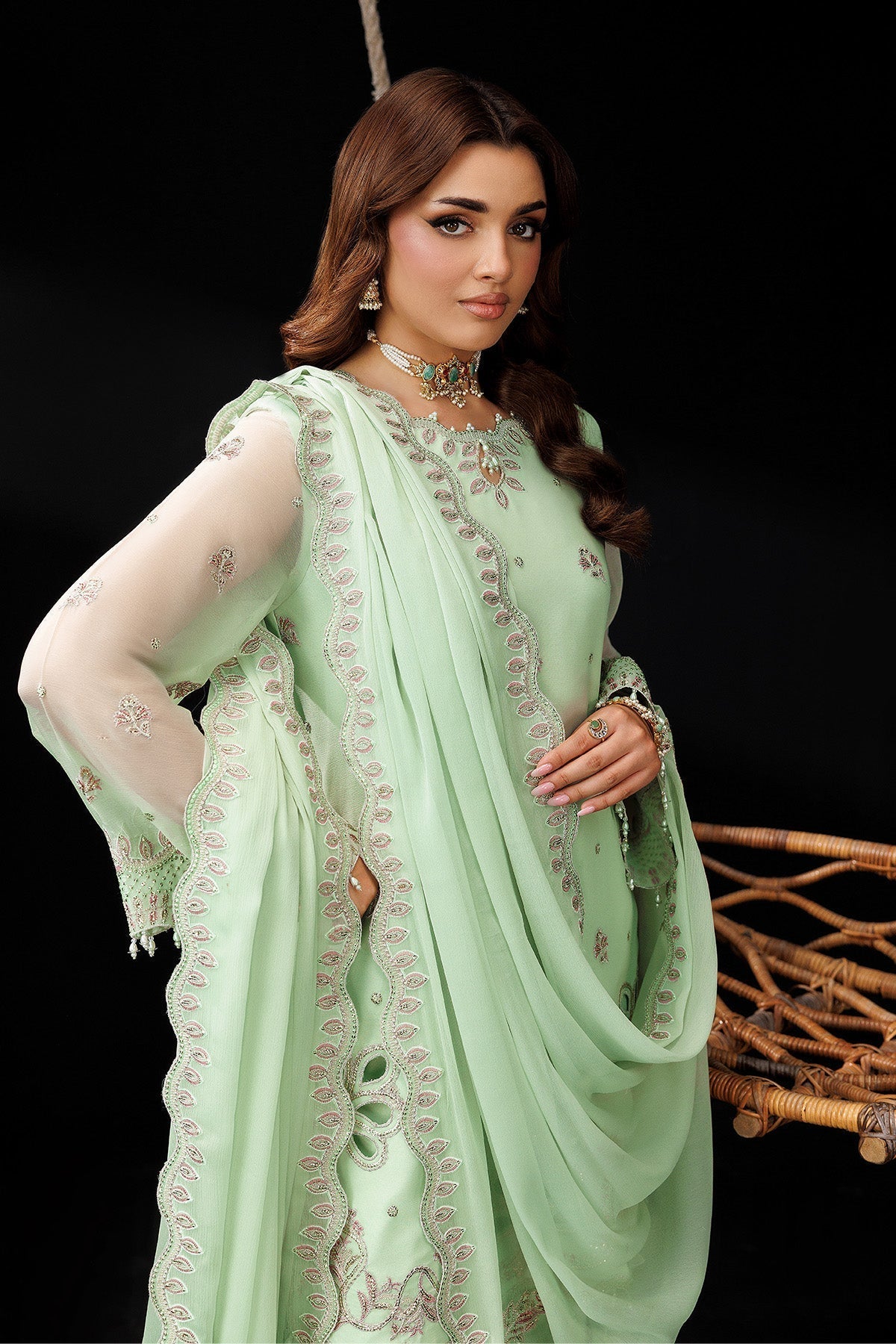 Alizeh | Dua Formals 26 | AF-DUA-3038-Opaline - House Of Hania