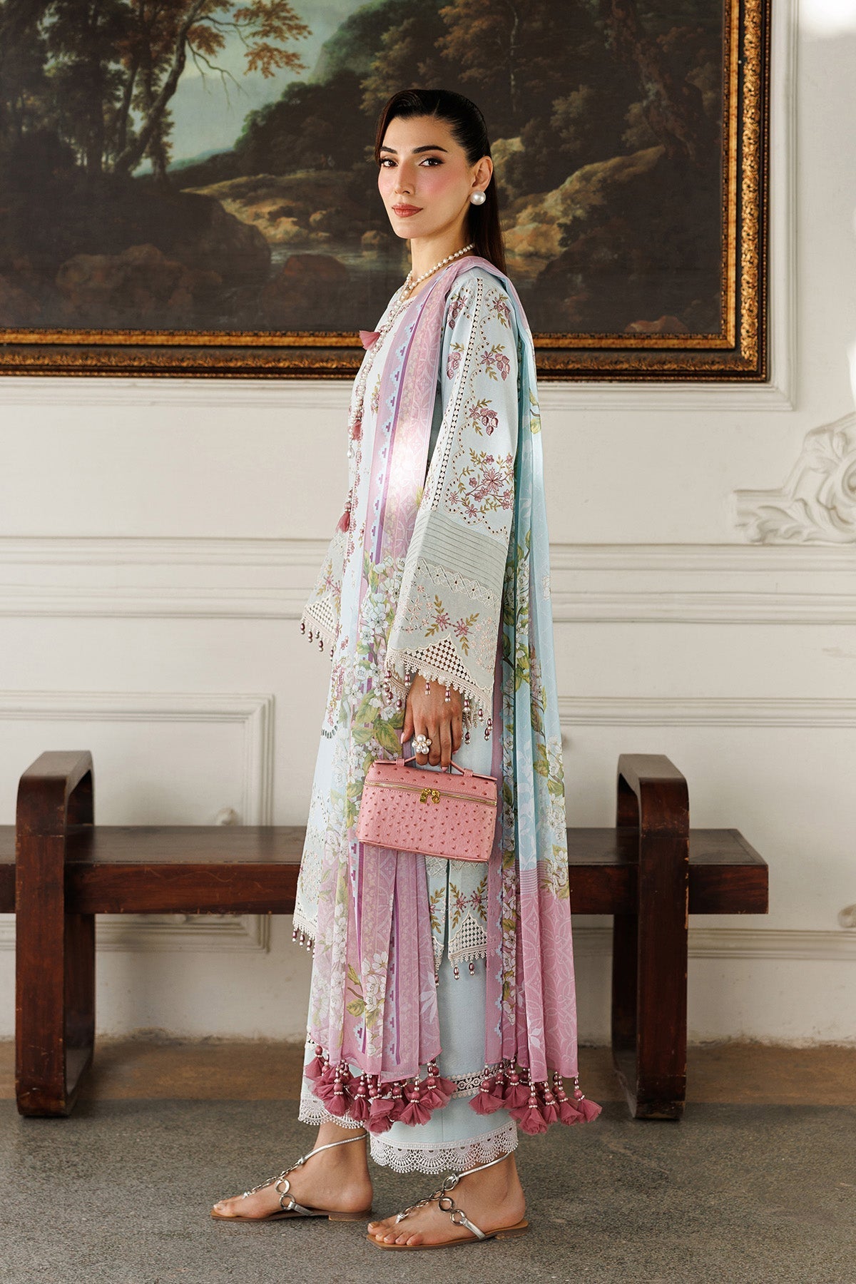 Alizeh | Eid Festive Lawn | AF-EL-7050-Sabrina - House Of Hania