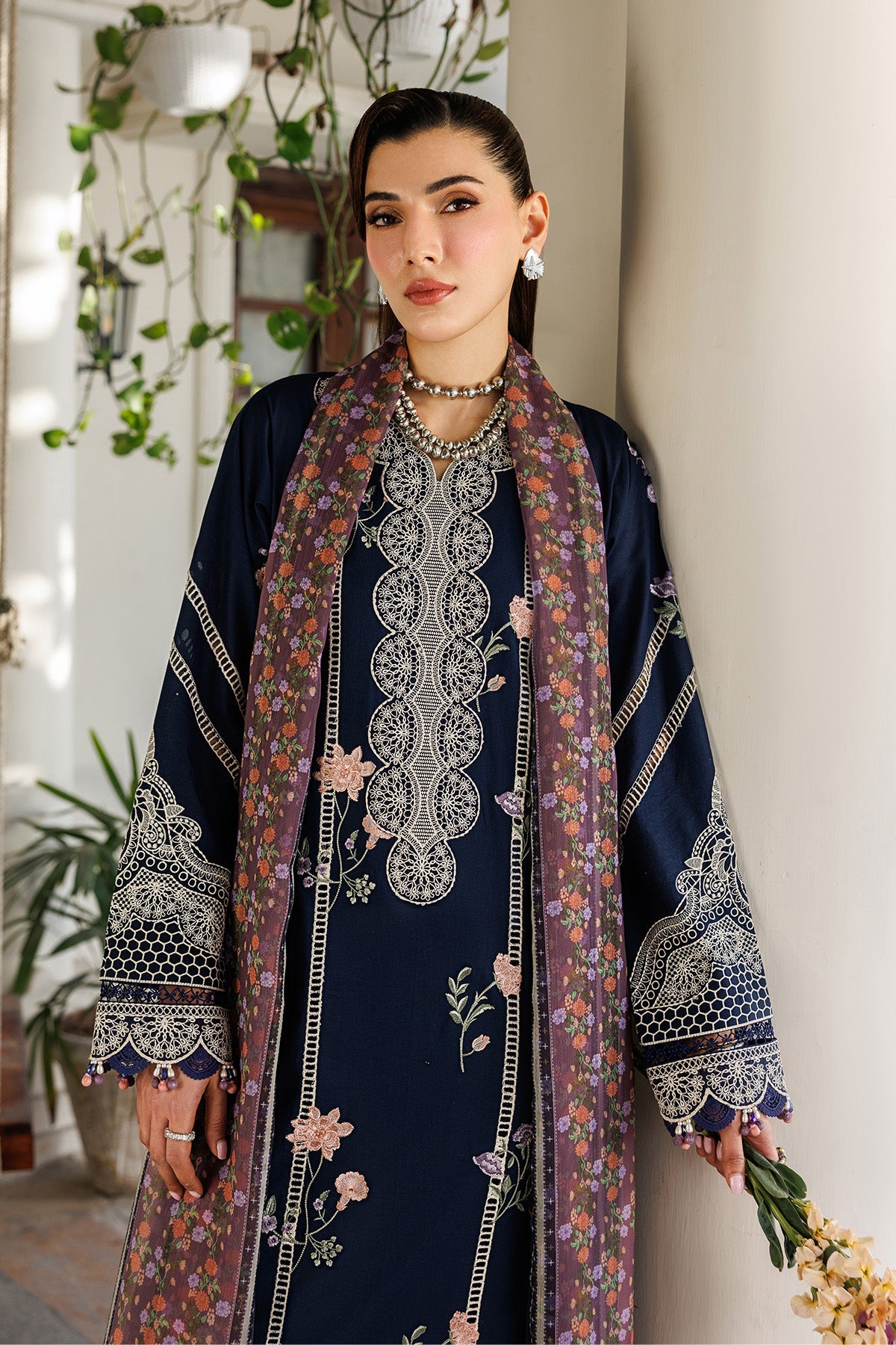 Alizeh | Eid Festive Lawn | AF-EL-7055-Carol - House Of Hania