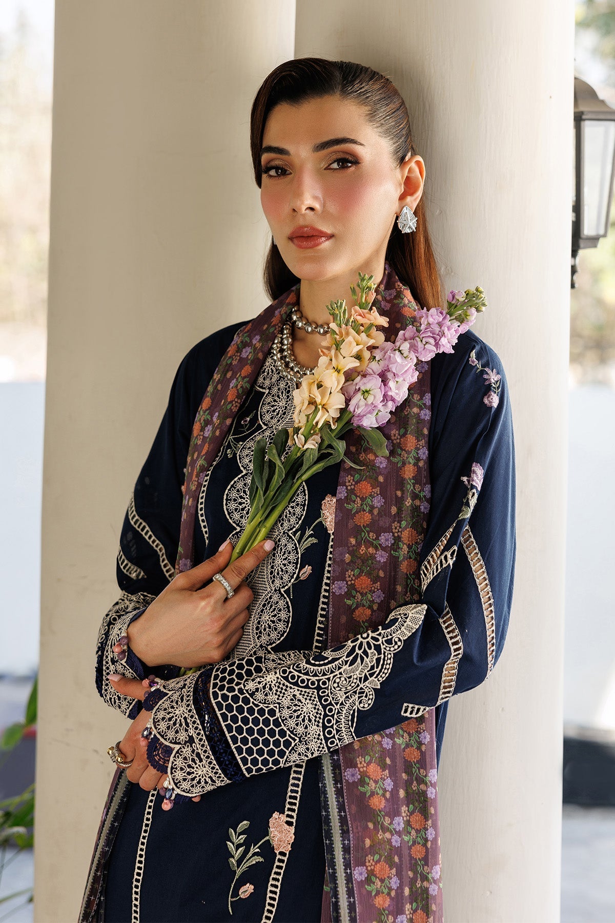 Alizeh | Eid Festive Lawn | AF-EL-7055-Carol - House Of Hania
