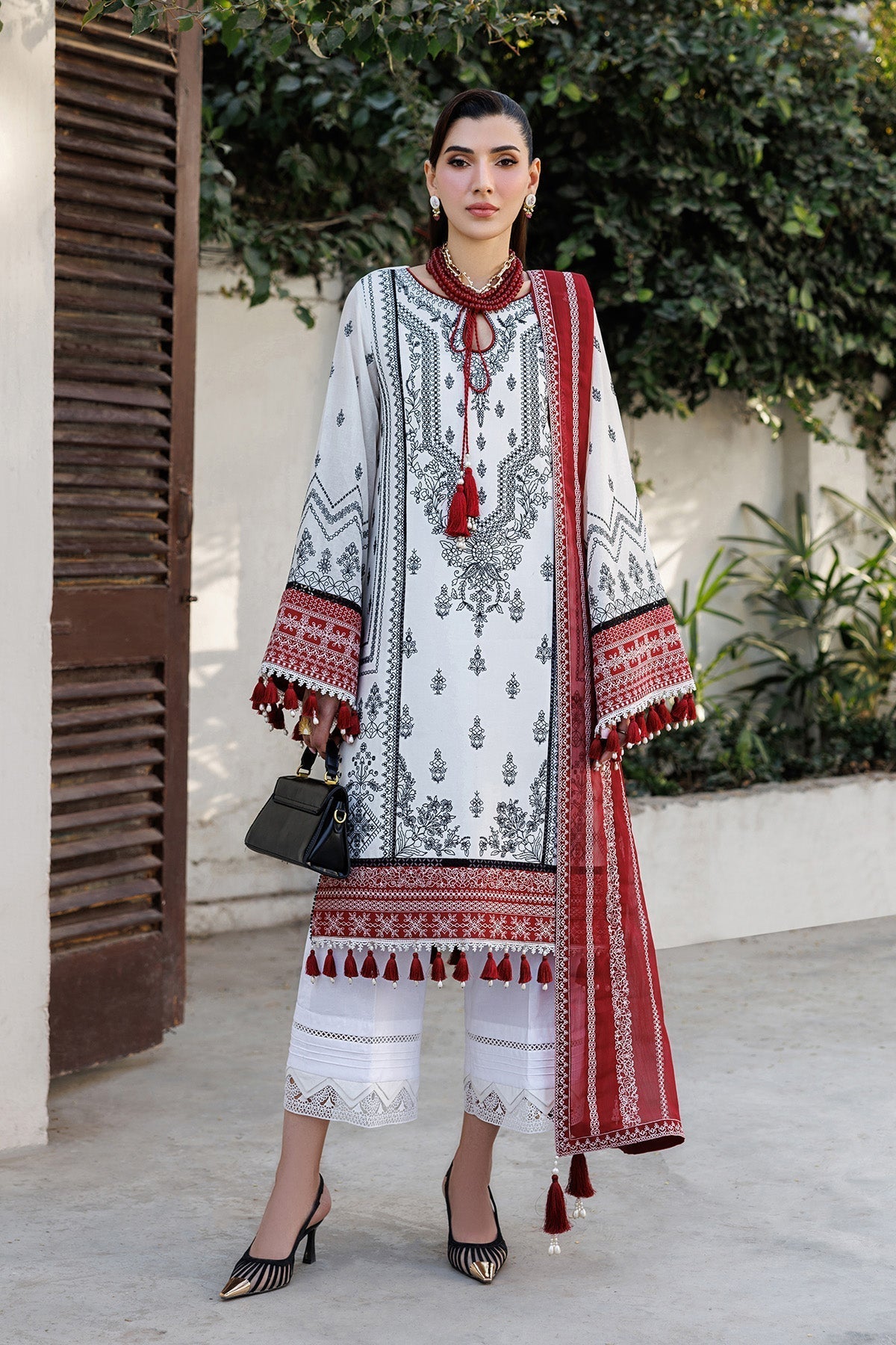 Alizeh | Eid Festive Lawn | AF-EL-7056-Kelly - House Of Hania