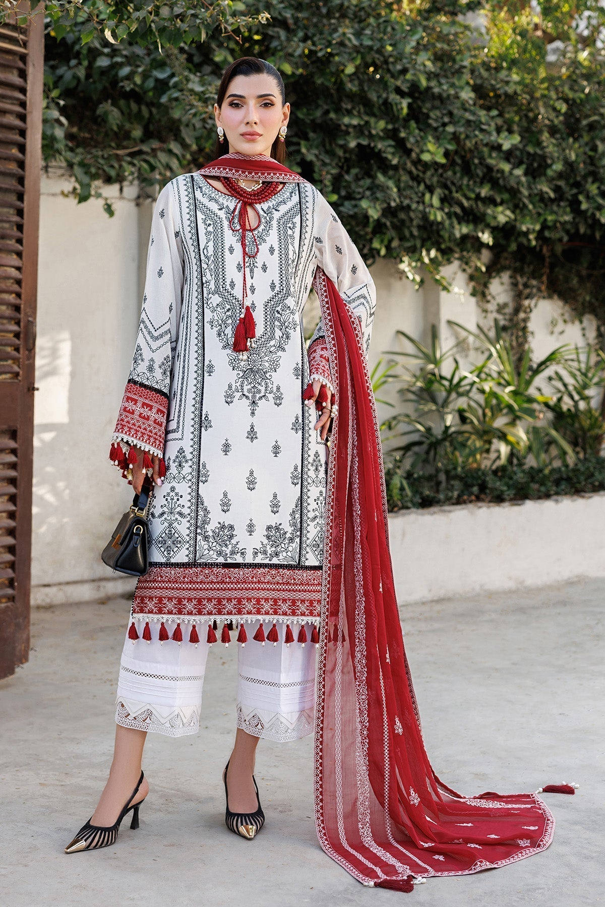 Alizeh | Eid Festive Lawn | AF-EL-7056-Kelly - House Of Hania