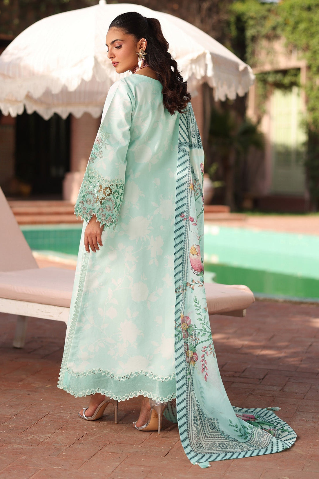 Alizeh | Embroidered Printed Festive Edit 25 |AF-EPL-7031-MIREGA - House Of Hania