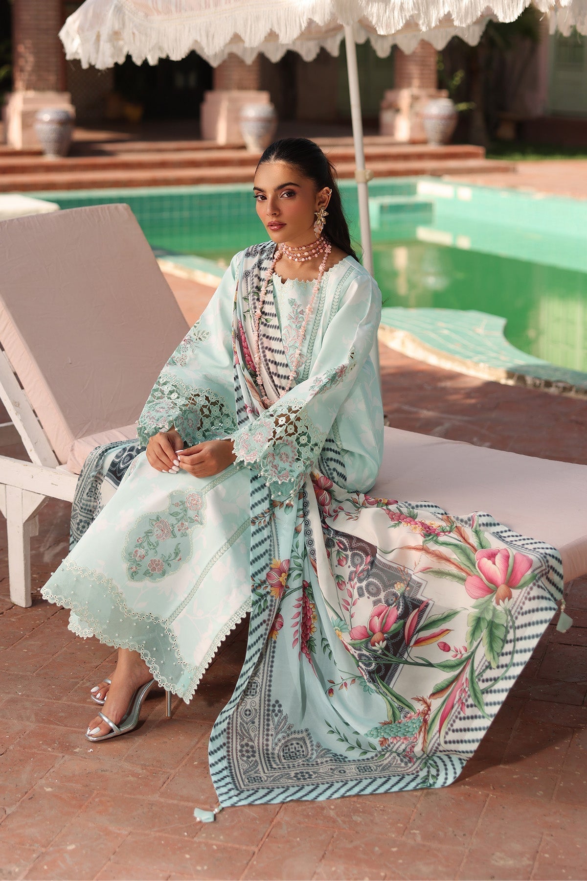 Alizeh | Embroidered Printed Festive Edit 25 |AF-EPL-7031-MIREGA - House Of Hania