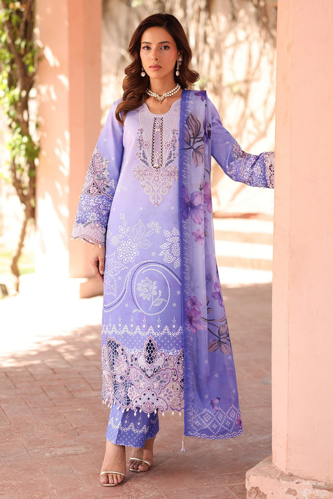 Alizeh | Embroidered Printed Festive Edit 25 | AF-EPL-7032-RHEA - House Of Hania