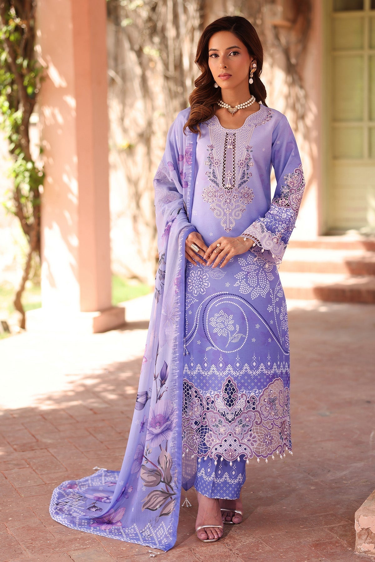 Alizeh | Embroidered Printed Festive Edit 25 | AF-EPL-7032-RHEA - House Of Hania