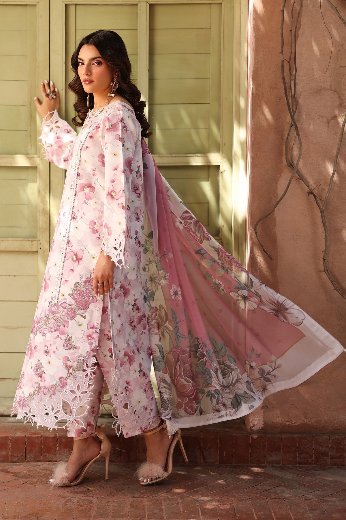 Alizeh | Embroidered Printed Festive Edit 25 | AF-EPL-7033-LIOR - House Of Hania