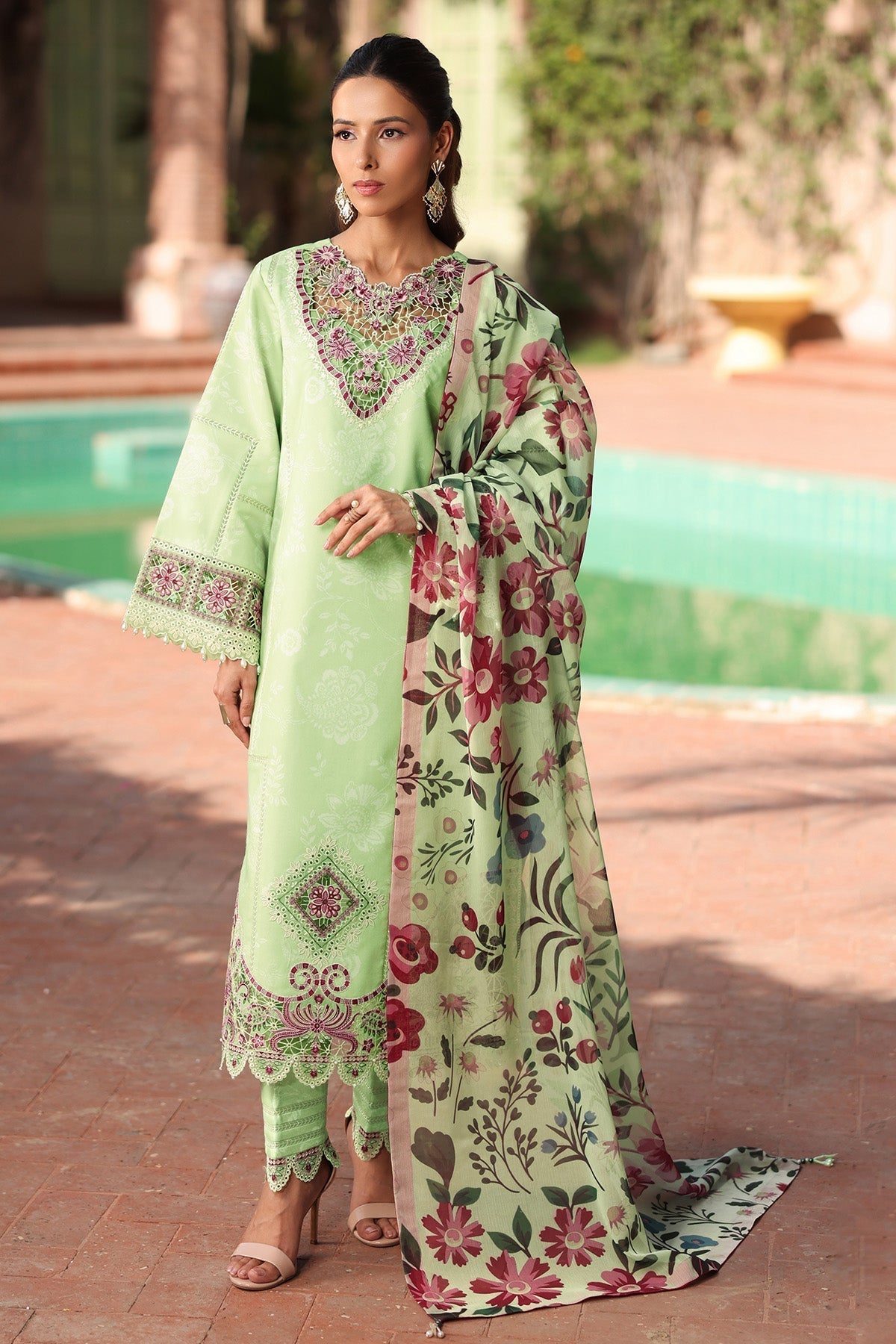 Alizeh | Embroidered Printed Festive Edit 25 | AF-EPL-7034-NUMA - House Of Hania