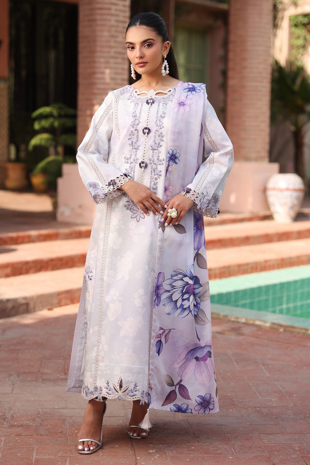 Alizeh | Embroidered Printed Festive Edit 25 | AF-EPL-7039-PRESTA - House Of Hania