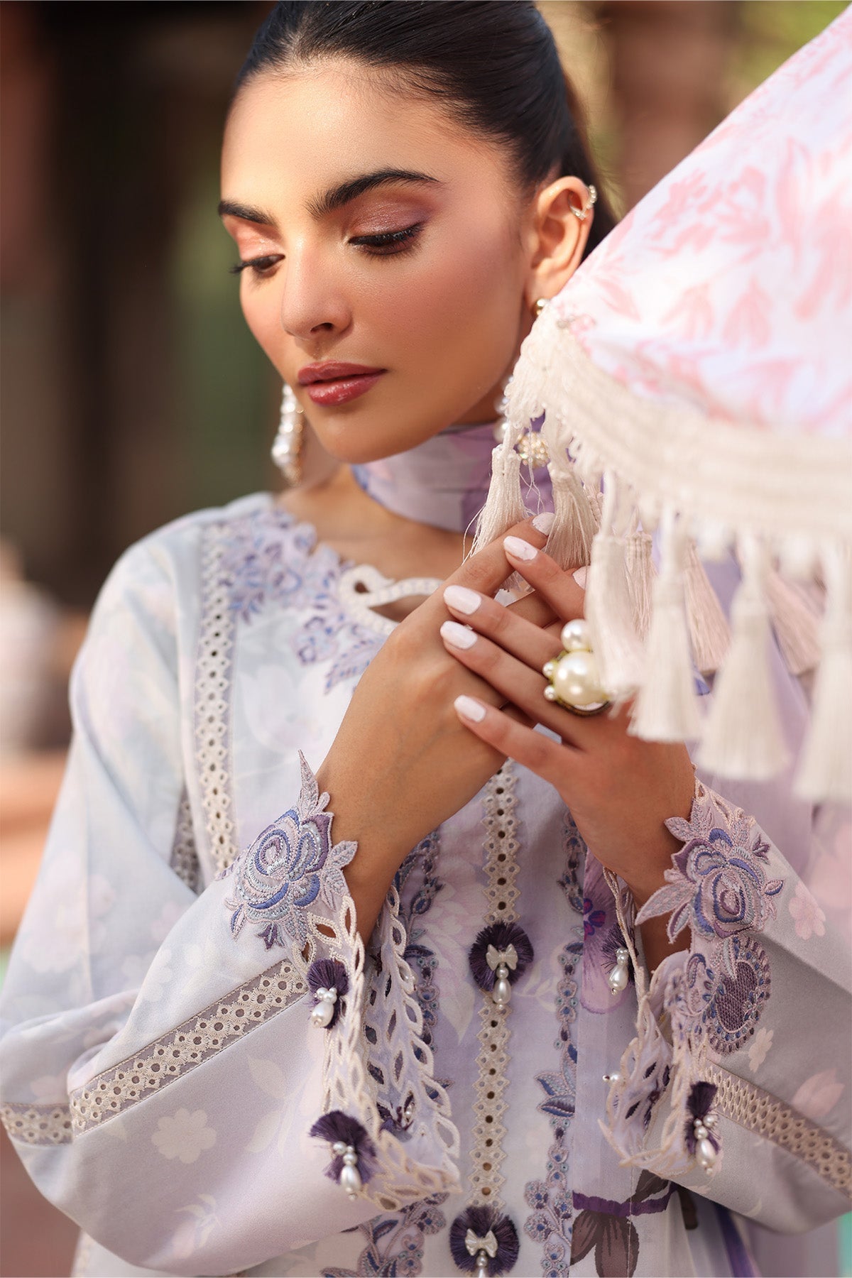 Alizeh | Embroidered Printed Festive Edit 25 | AF-EPL-7039-PRESTA - House Of Hania