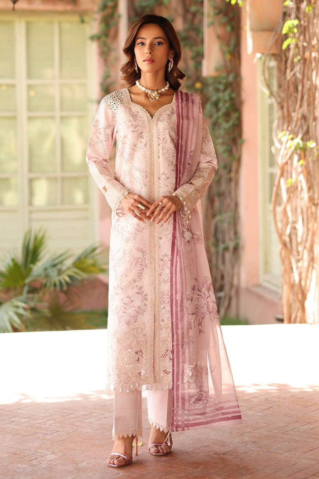 Alizeh | Embroidered Printed Festive Edit 25 | AF-EPL-7040-ARUNA - House Of Hania