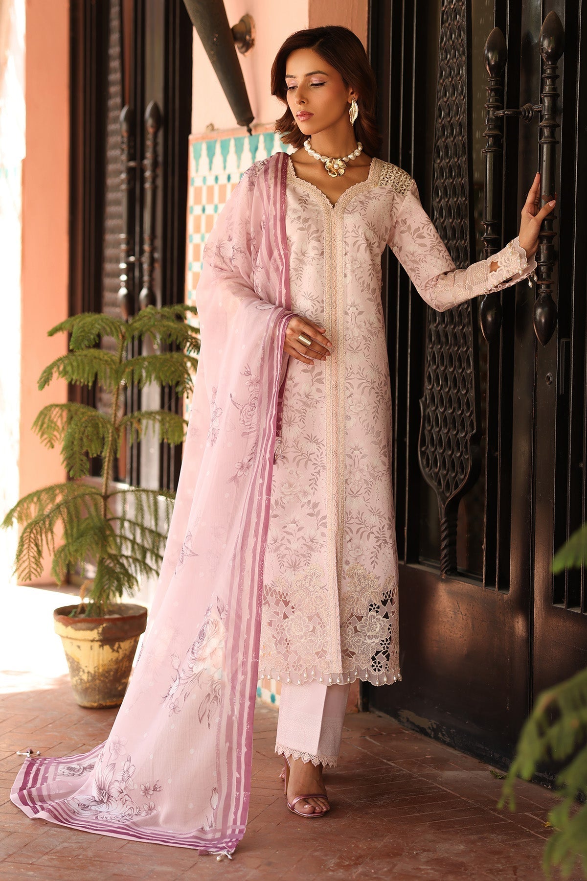 Alizeh | Embroidered Printed Festive Edit 25 | AF-EPL-7040-ARUNA - House Of Hania