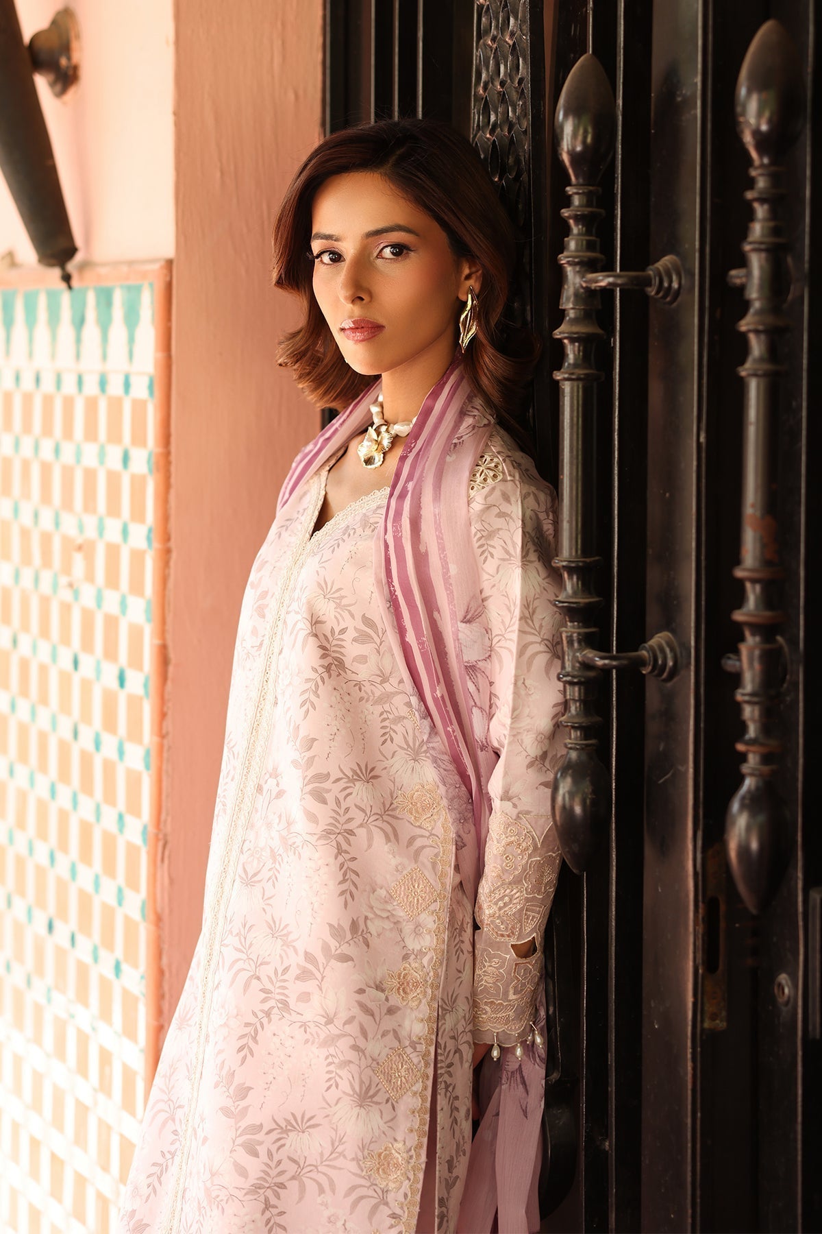 Alizeh | Embroidered Printed Festive Edit 25 | AF-EPL-7040-ARUNA - House Of Hania