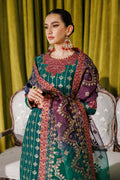 Alizeh Fashion Luxury Embroidered Chiffon 3Pc Suit AF-CH-2174-Nagar C Sea Green - House Of Hania