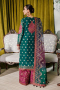Alizeh Fashion Luxury Embroidered Chiffon 3Pc Suit AF-CH-2174-Nagar C Sea Green - House Of Hania