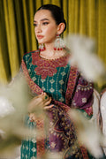 Alizeh Fashion Luxury Embroidered Chiffon 3Pc Suit AF-CH-2174-Nagar C Sea Green - House Of Hania